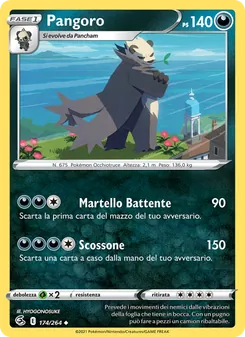 Carta Pangoro dell'espansione Colpo Fusione, numero 174/264