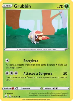 Carta Grubbin dell'espansione Colpo Fusione, numero 18/264