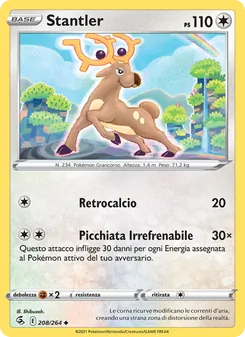 Carta Stantler dell'espansione Colpo Fusione, numero 208/264