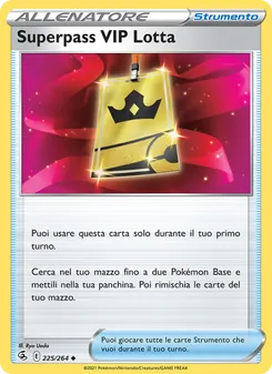 Carta Superpass VIP Lotta dell'espansione Colpo Fusione, numero 225/264