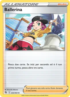 Carta Ballerina dell'espansione Colpo Fusione, numero 232/264