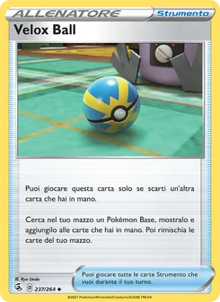 Carta Velox Ball dell'espansione Colpo Fusione, numero 237/264