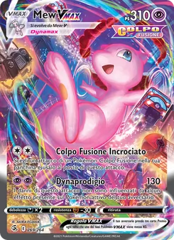 Carta Mew VMAX dell'espansione Colpo Fusione, numero 269/264