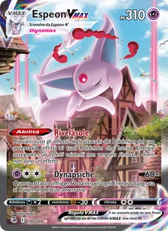 Carta Espeon VMAX dell'espansione Colpo Fusione, numero 270/264