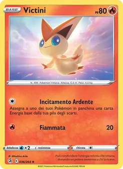 Carta Victini dell'espansione Colpo Fusione, numero 36/264