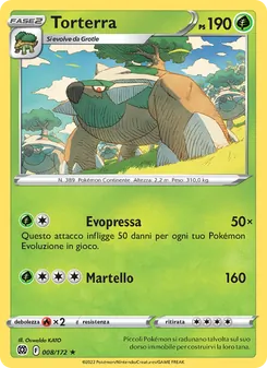 Carta Torterra dell'espansione Astri Lucenti, numero 008/172