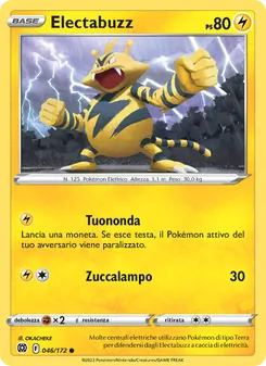 Carta Electabuzz dell'espansione Astri Lucenti, numero 046/172