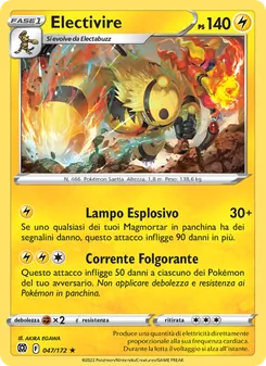 Carta Electivire dell'espansione Astri Lucenti, numero 047/172