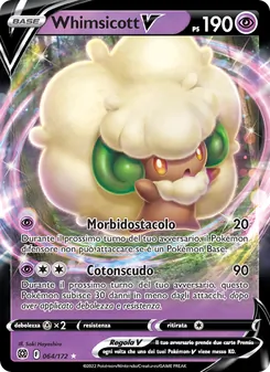 Carta Whimsicott V dell'espansione Astri Lucenti, numero 064/172
