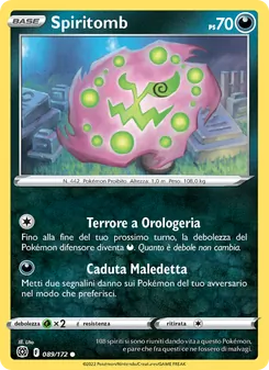 Carta Spiritomb dell'espansione Astri Lucenti, numero 089/172