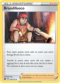 Carta Brandifuoco dell'espansione Astri Lucenti, numero 143/172