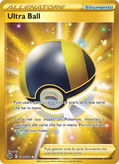 Carta Ultra Ball dell'espansione Astri Lucenti, numero 186/172