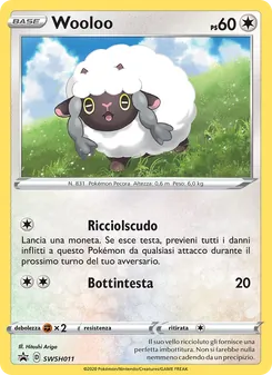 Carta Wooloo dell'espansione SPSC Promo, numero SWSH011/307