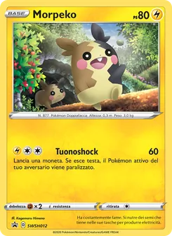 Carta Morpeko dell'espansione SPSC Promo, numero SWSH012/307