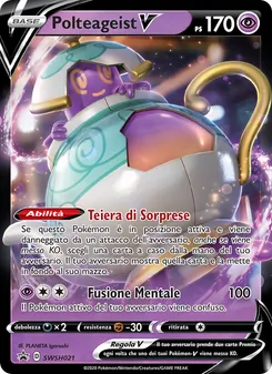 Carta Polteageist V dell'espansione SPSC Promo, numero SWSH021/307