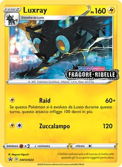Carta Luxray dell'espansione SPSC Promo, numero SWSH023/307