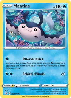 Carta Mantine dell'espansione SPSC Promo, numero SWSH026/307