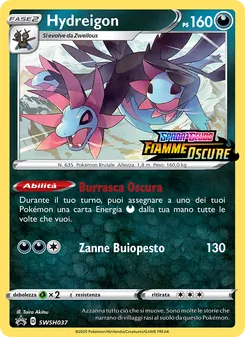 Carta Hydreigon dell'espansione SPSC Promo, numero SWSH037/307