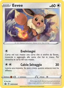 Carta Eevee dell'espansione SPSC Promo, numero SWSH042/307