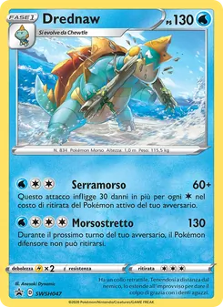 Carta Drednaw dell'espansione SPSC Promo, numero SWSH047/307