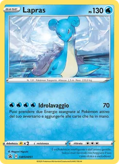 Carta Lapras dell'espansione SPSC Promo, numero SWSH051/307