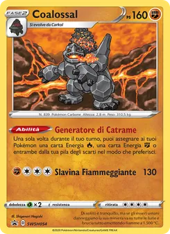 Carta Coalossal dell'espansione SPSC Promo, numero SWSH054/307
