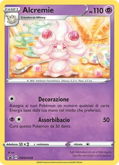 Carta Alcremie dell'espansione SPSC Promo, numero SWSH058/307