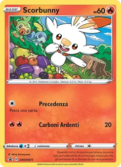 Carta Scorbunny dell'espansione SPSC Promo, numero SWSH071/307