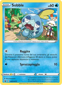 Carta Sobble dell'espansione SPSC Promo, numero SWSH073/307