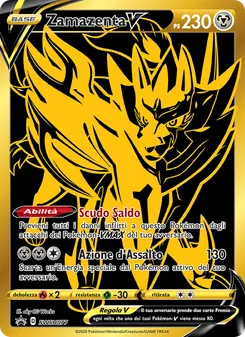 Carta Zamazenta V dell'espansione SPSC Promo, numero SWSH077/307