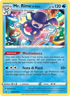 Carta Mr. Rime di Galar dell'espansione SPSC Promo, numero SWSH079/307