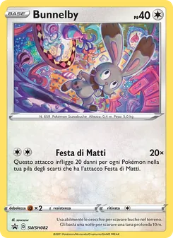 Carta Bunnelby dell'espansione SPSC Promo, numero SWSH082/307