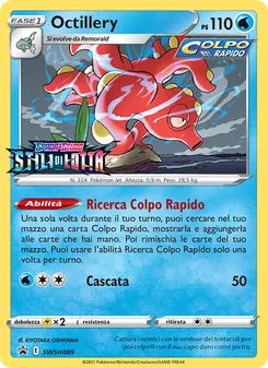 Carta Octillery dell'espansione SPSC Promo, numero SWSH089/307
