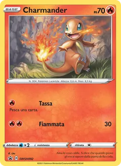 Carta Charmander dell'espansione SPSC Promo, numero SWSH092/307