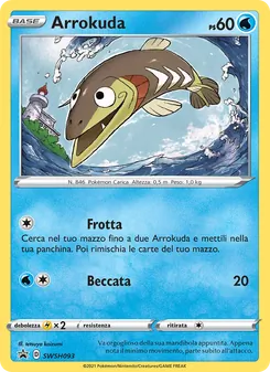 Carta Arrokuda dell'espansione SPSC Promo, numero SWSH093/307