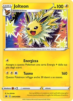 Carta Jolteon dell'espansione SPSC Promo, numero SWSH094/307