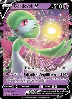 Carta Gardevoir V dell'espansione SPSC Promo, numero SWSH105/307