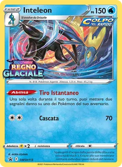 Carta Inteleon dell'espansione SPSC Promo, numero SWSH113/307