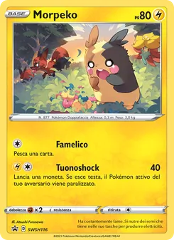 Carta Morpeko dell'espansione SPSC Promo, numero SWSH116/307