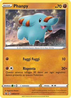 Carta Phanpy dell'espansione SPSC Promo, numero SWSH117/307