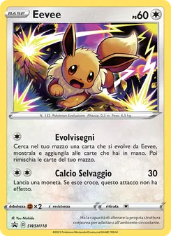 Carta Eevee dell'espansione SPSC Promo, numero SWSH118/307
