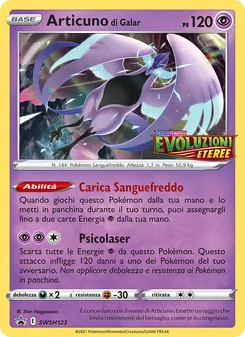 Carta Articuno di Galar dell'espansione SPSC Promo, numero SWSH123/307
