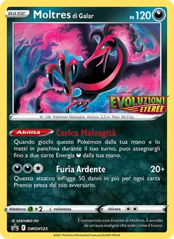 Carta Moltres di Galar dell'espansione SPSC Promo, numero SWSH125/307