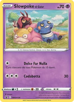 Carta Slowpoke di Galar dell'espansione SPSC Promo, numero SWSH126/307