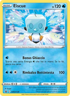 Carta Eiscue dell'espansione SPSC Promo, numero SWSH128/307