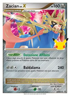 Carta Zacian dell'espansione SPSC Promo, numero SWSH135/307
