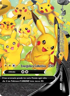 Carta Pikachu V UNIONE dell'espansione SPSC Promo, numero SWSH142/307