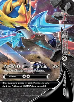 Carta Zacian V UNIONE dell'espansione SPSC Promo, numero SWSH166/307