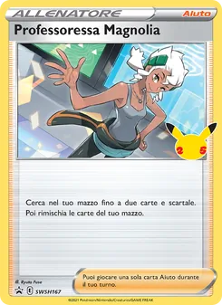 Carta Professoressa Magnolia dell'espansione SPSC Promo, numero SWSH167/307