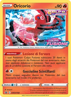 Carta Oricorio dell'espansione SPSC Promo, numero SWSH168/307